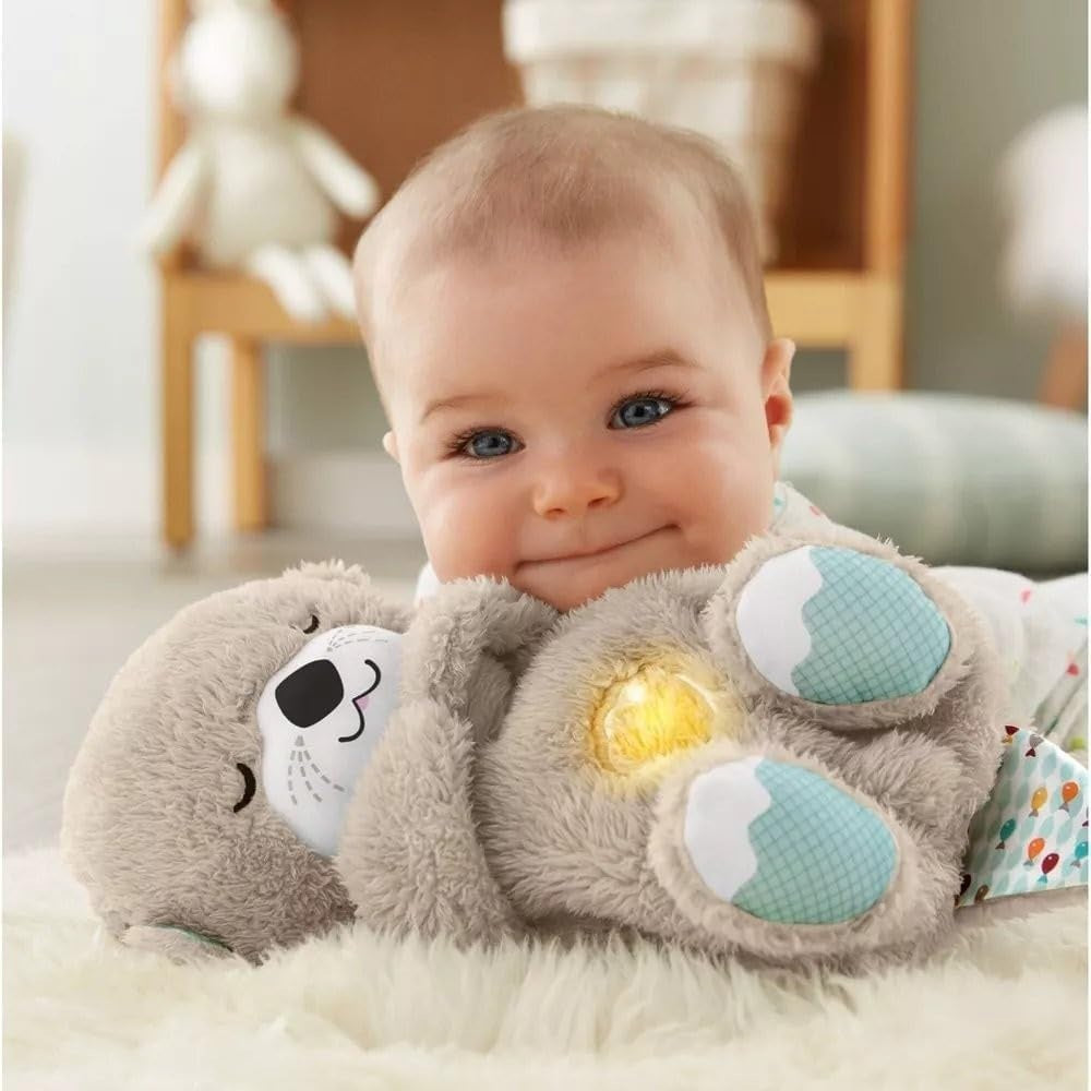 Indian Expresso™ Buddy Teddy Bear - Plush Musical Sleep Aid with Gentle Breathing Motion, Soft Night Light, and Lullabies - Perfect Cuddle Companion for Babies, Toddlers & Kids