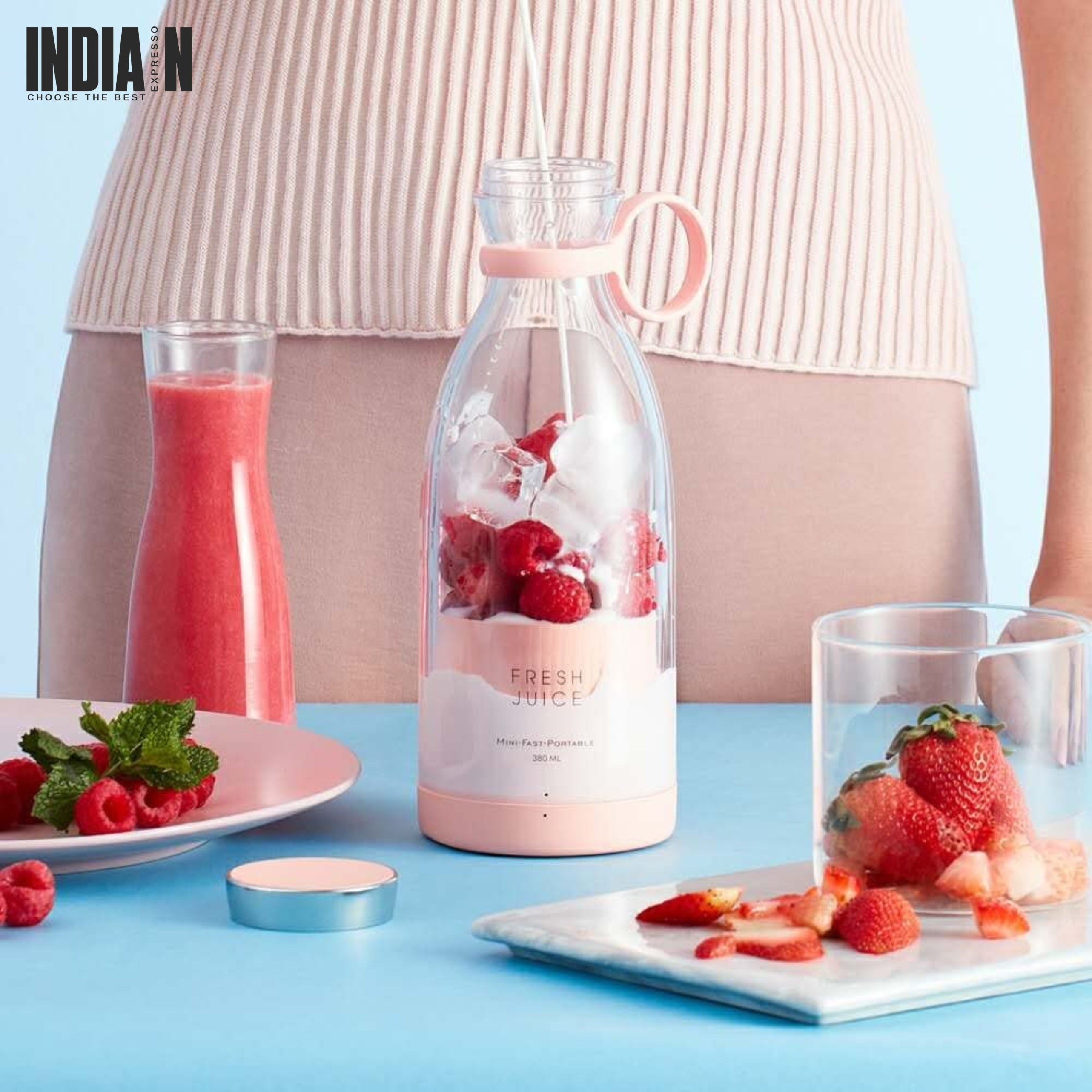 Indian Expresso™ Portable Mini Juice Blender Bottle 380ML