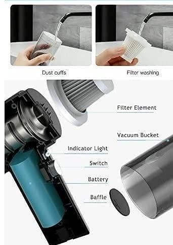 Indian Expresso™ Portable Air Duster Wireless Vacuum Cleaner